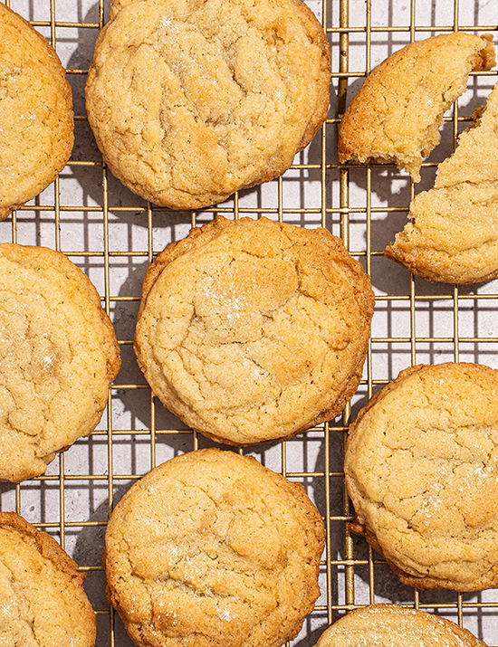 Homemade Ish Sugar Cookies on a baking rack